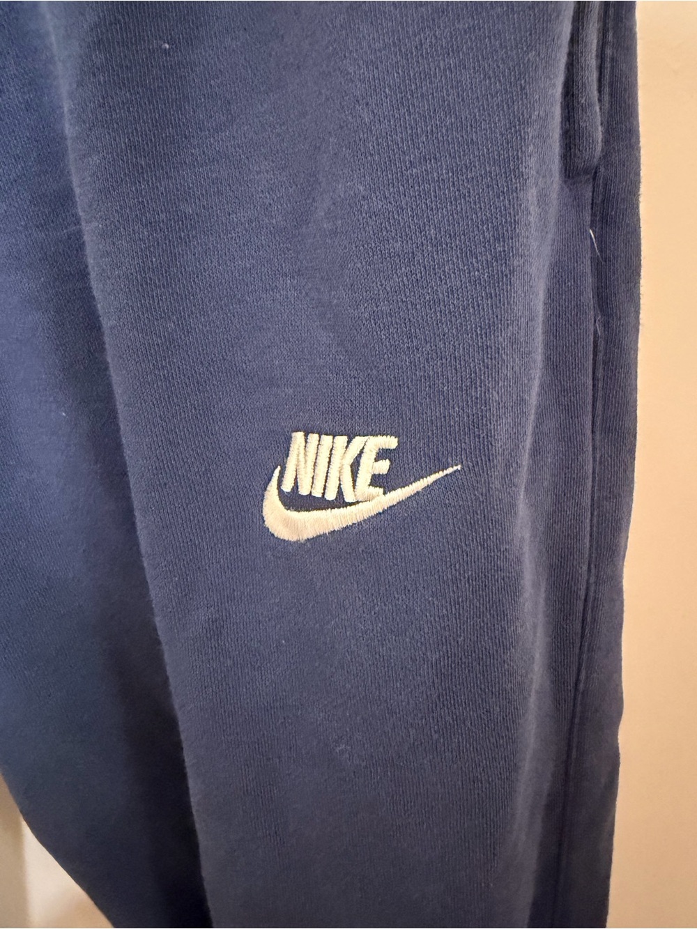 Nike Navy Blue Joggers with White Swoosh Tag Size L - Picture 4 of 5